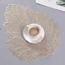 PVC Leaf Shaped Placemats - 1 Piece - Cupindy