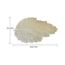 PVC Leaf Shaped Placemats - 1 Piece - Cupindy