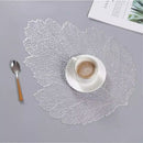 PVC Leaf Shaped Placemats - 1 Piece - Cupindy