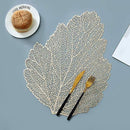 PVC Leaf Shaped Placemats - 1 Piece - Cupindy