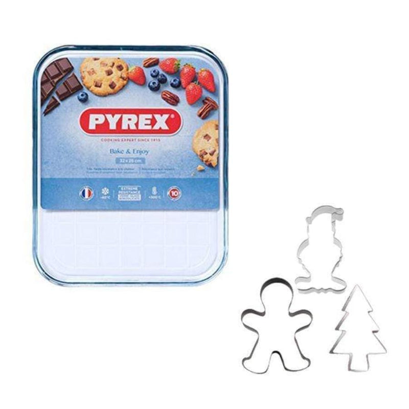 Pyrex, Bake & Enjoy Glass Cooking Sheet High resistance 32x26 cm - Cupindy