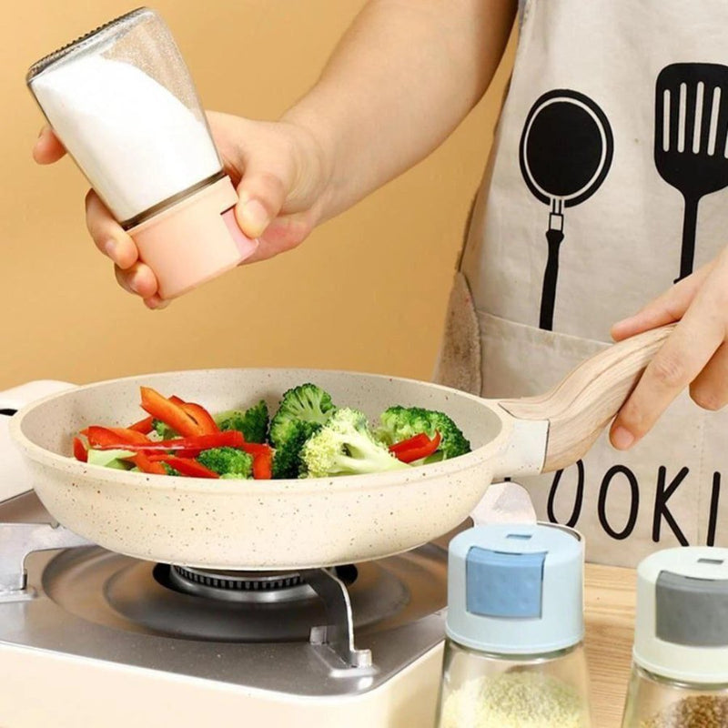 Kitchen Push-type Quantitative Salt Shaker Salt Control Bottle