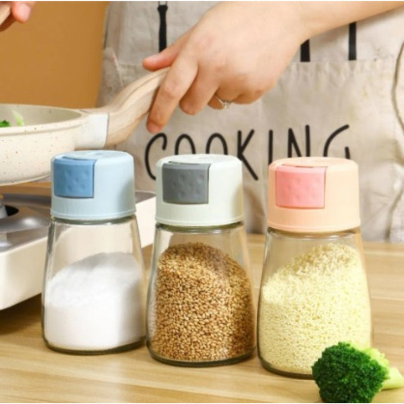 Quantitative Salt Shaker Push Type Salt Control Bottle - Cupindy
