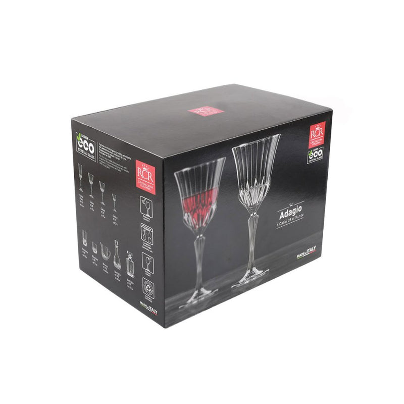 RCR 25836020206 Adagio, 6 Pieces, Glass, 280 ml - Cupindy