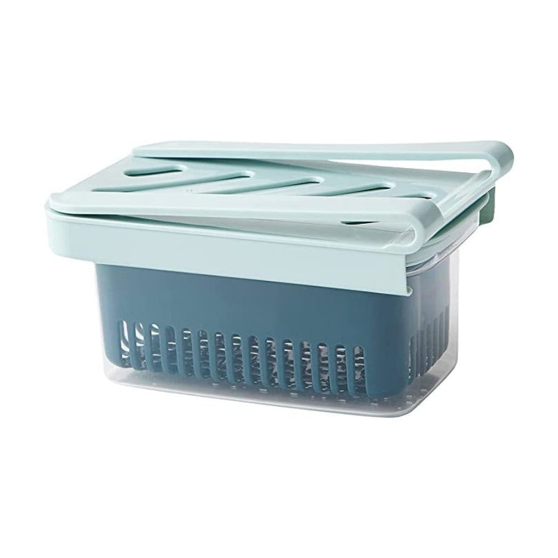 Refrigerator Organizer Bins with Removable Drain Pan - Cupindy