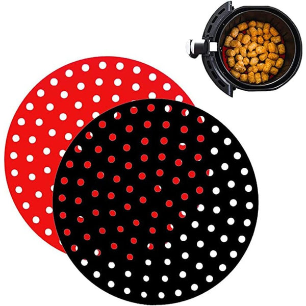 Reusable Air Fryer Liners Circle, Silicone - Multi Colors - Cupindy