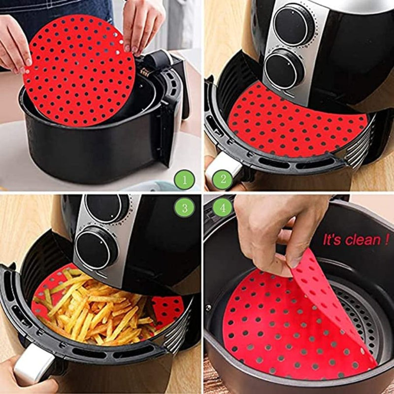 Air Fryer Silicone Pot, Reusable Silicon Air Fryer Liners, Air Fryer  Accessories, Gray 1pc - Replace Disposable Parchment Paper