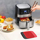 Reusable Air Fryer Liners Square, Silicone - Multi Colors - 21 cm - Cupindy