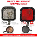 Reusable Air Fryer Liners Square, Silicone - Multi Colors - Cupindy