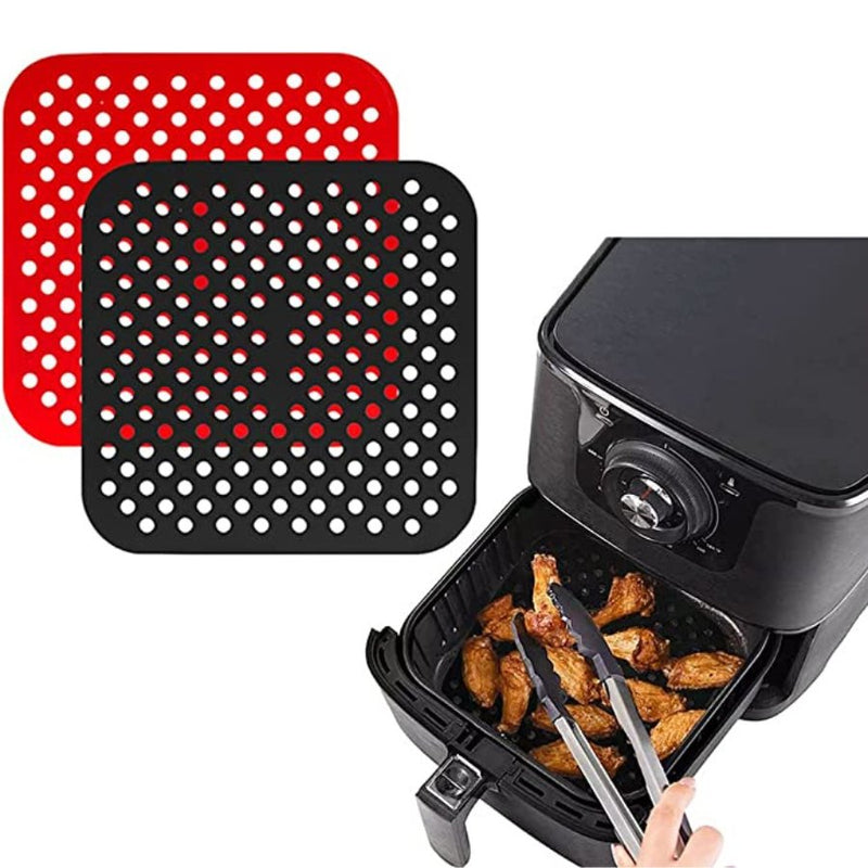 Reusable Air Fryer Liners Square, Silicone - Multi Colors - Cupindy