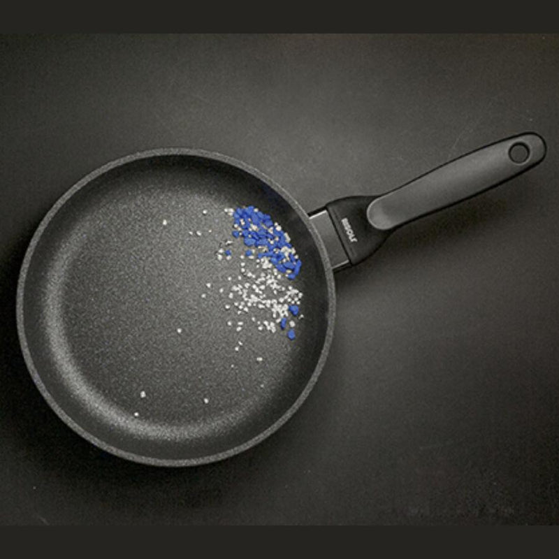 Risoli - Black Plus Frying Pan, Die Cast Aluminum, 32 cm, Black - Cupindy