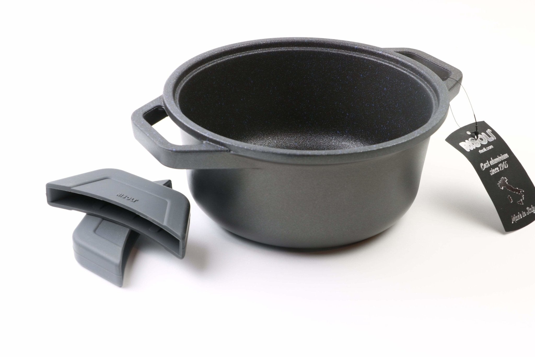 RISOLI - BLACKPlus Cooking Pot With Glass Cover, 28 cm - Cupindy