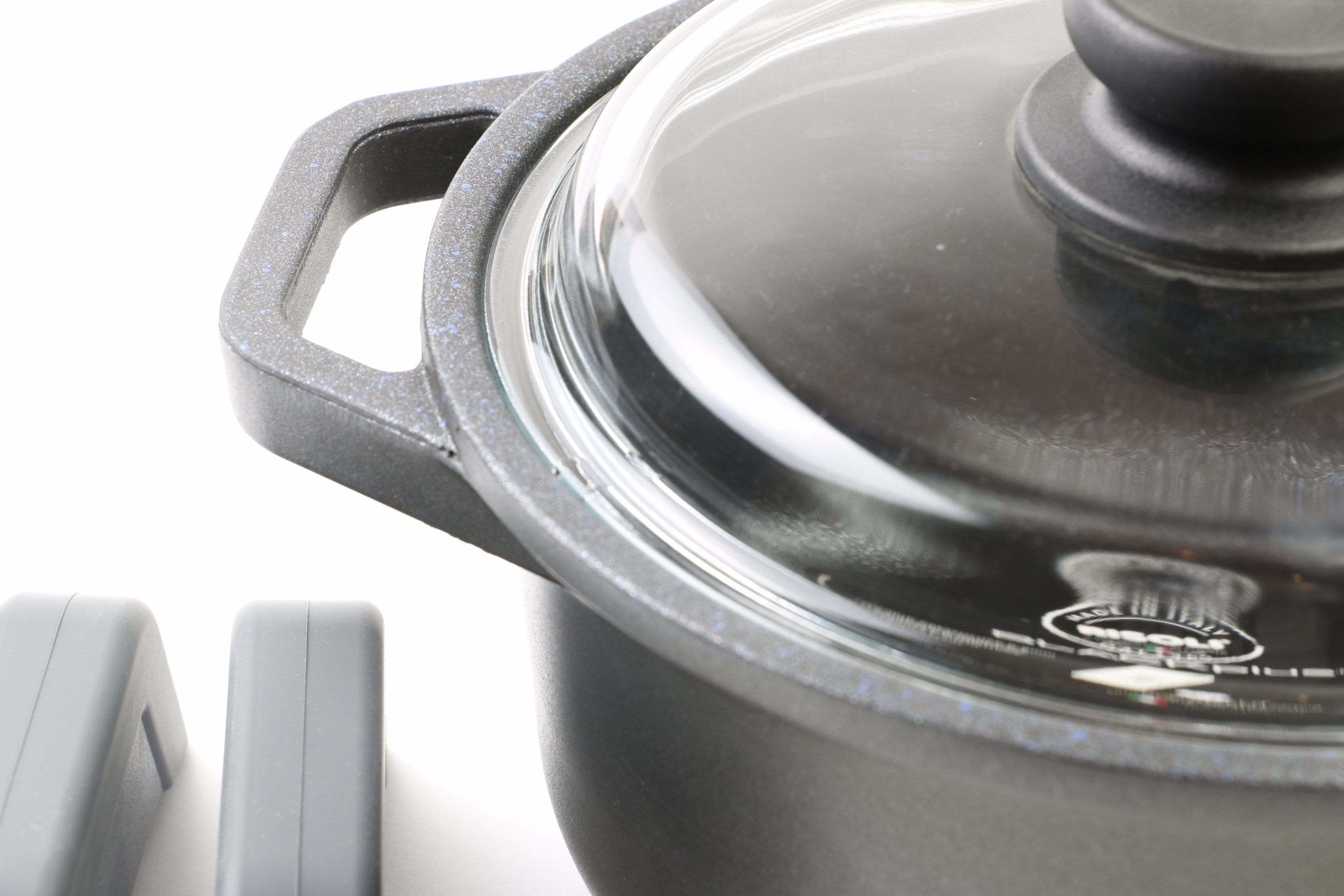 RISOLI - BLACKPlus Cooking Pot With Glass Cover, 28 cm - Cupindy