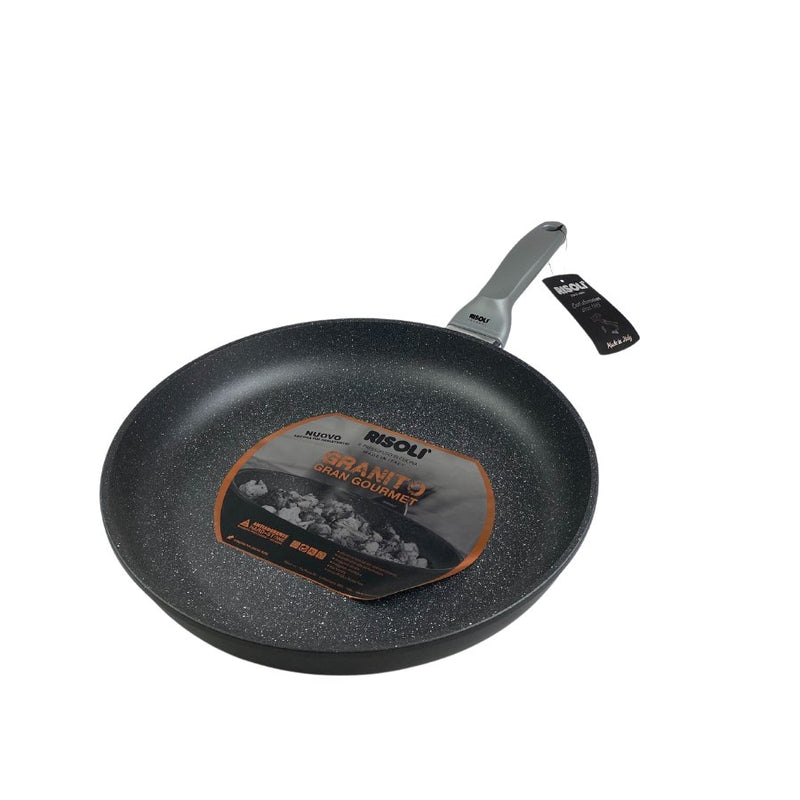 RISOLI GRANITO FRYING PAN, Grey, 24 cm - Cupindy