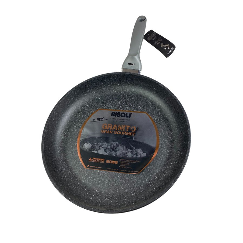 RISOLI GRANITO FRYING PAN, Grey, 24 cm - Cupindy