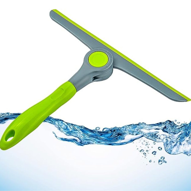 Rotatable Latex Handle Rubber Squeegee Scrubber for Window and Car Glass - Cupindy