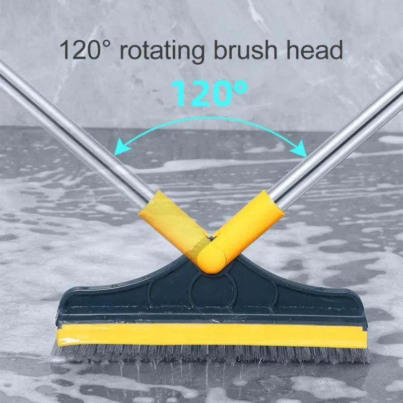 Rotating Cleaning Floor Scrub Brush for Bathroom & Kitchen Long Handle - Cupindy