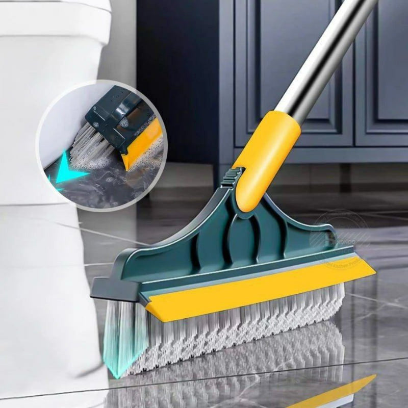 Rotating Cleaning Floor Scrub Brush for Bathroom & Kitchen Long Handle - Cupindy