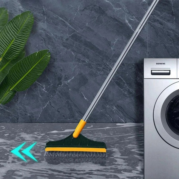 Rotating Cleaning Floor Scrub Brush for Bathroom & Kitchen Long Handle - Cupindy