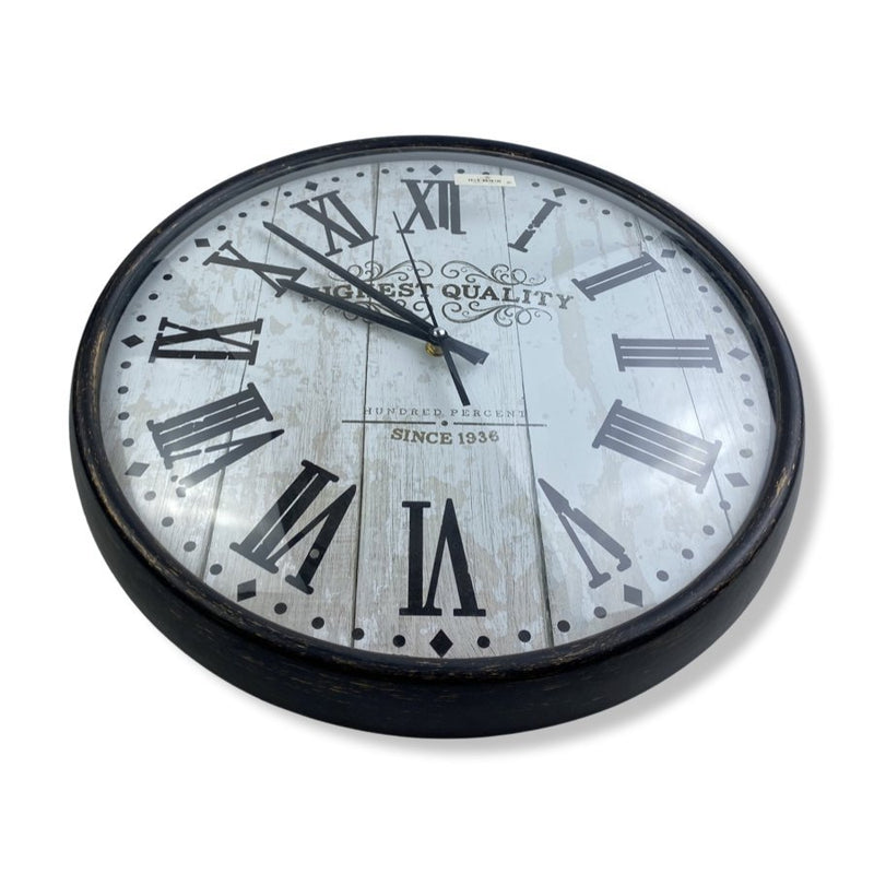 Round Wall Clock, Black Frame, 38869 - Cupindy