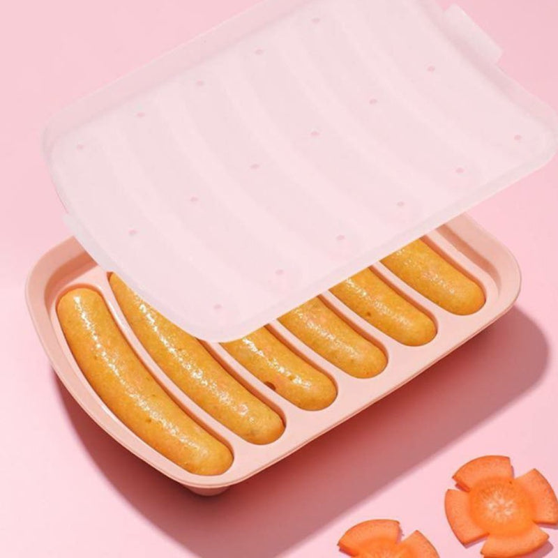 Sausage Mold, Non-Stick Hotdog Pan 6 Cavity - Cupindy