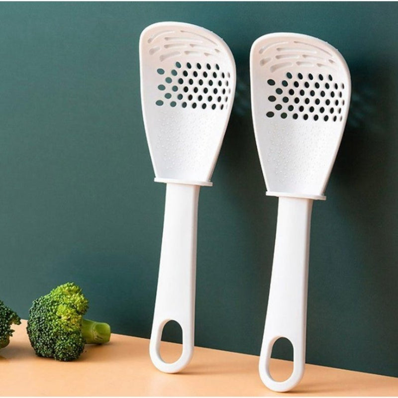 Scoop Colander Slotted Skimmer Sifter Sieve with Handle Slotted Spoon Strainer - Cupindy