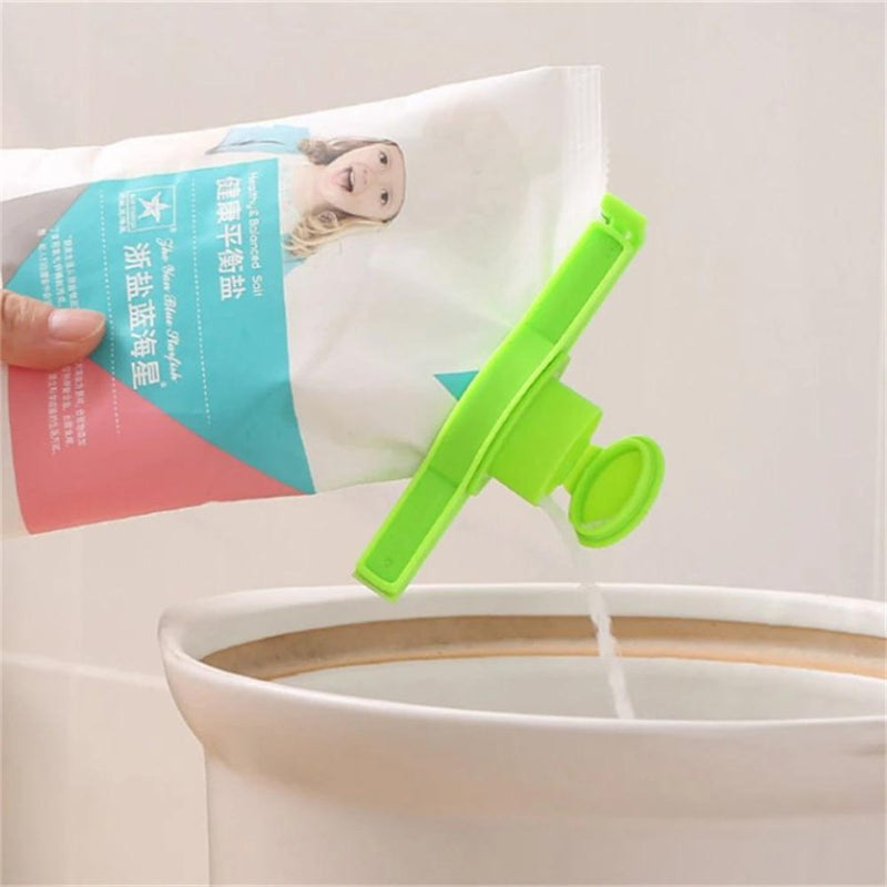 Sealing Clip Pour Food Storage Bag Clip With Discharge Nozzle - Cupindy
