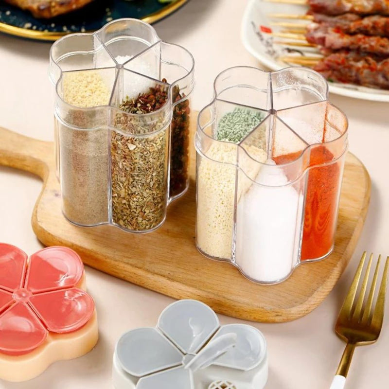 1PC Kitchen Wall-mounted Seasoning Box Salt Pepper Spice Rack Jar Sugar  Bowl for Kitchen Gadget Device Sets Spice Box Organizer Tool