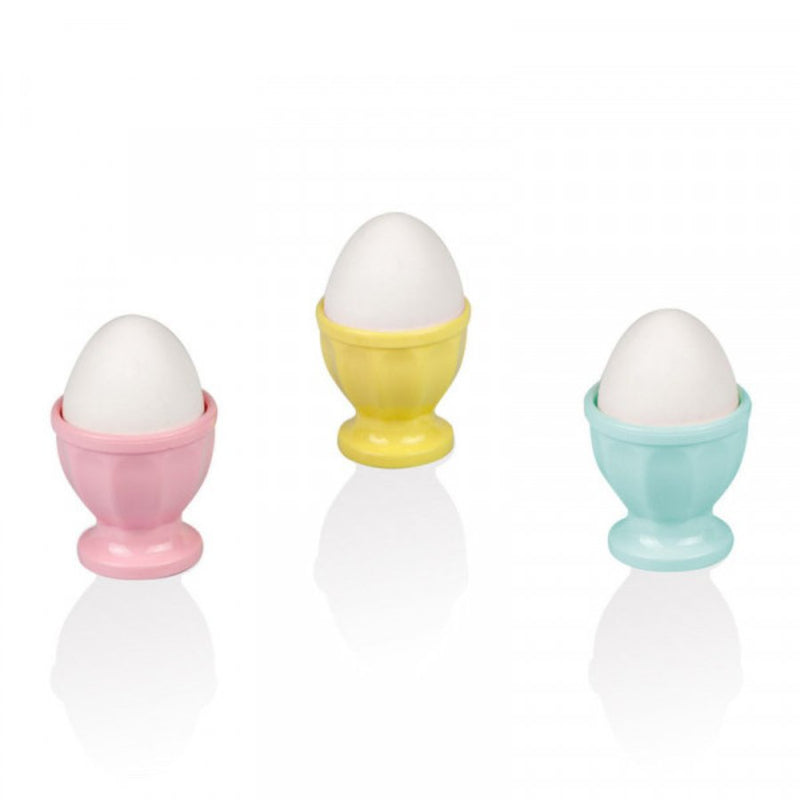 Set of 3 Pieces Egg Cup Yumurtalik - Multi Colors - Cupindy