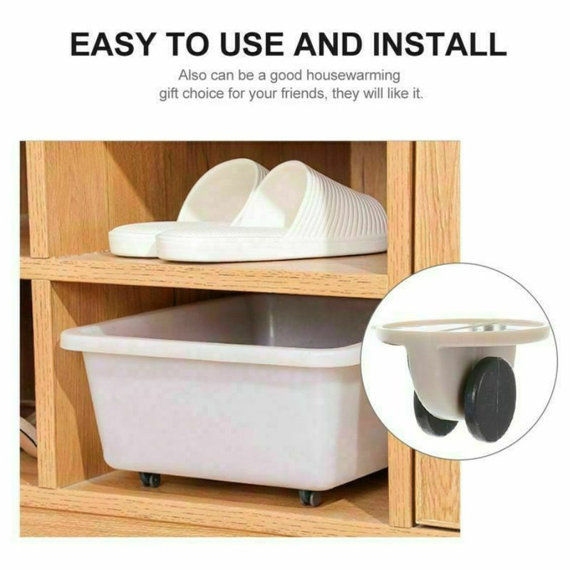 Set of 4 Pieces Adhesive Caster - Cupindy