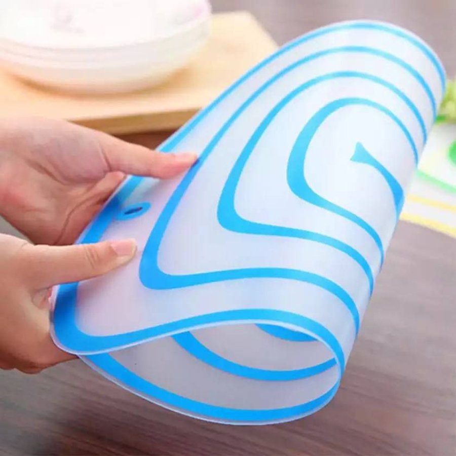 Set of 4 Transparent Cutting Board Kitchen Cutting Board Rolling Face - Cupindy