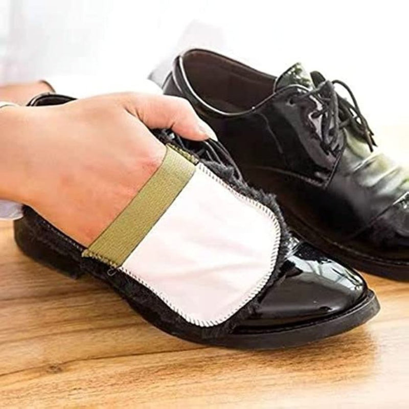 Shoes Polishing Soft Woolen Gloves - Cupindy