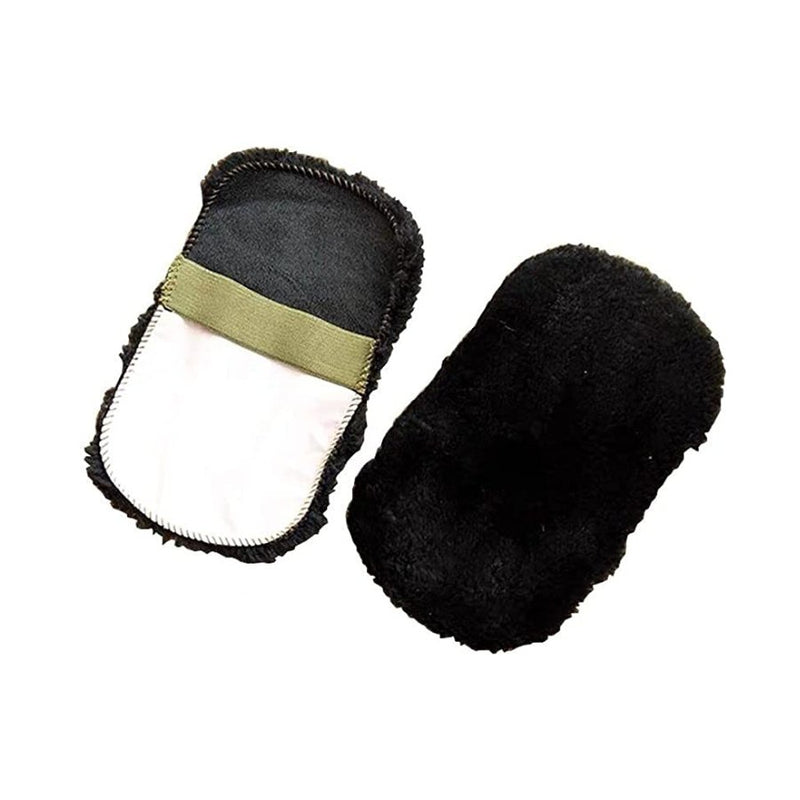 Shoes Polishing Soft Woolen Gloves - Cupindy