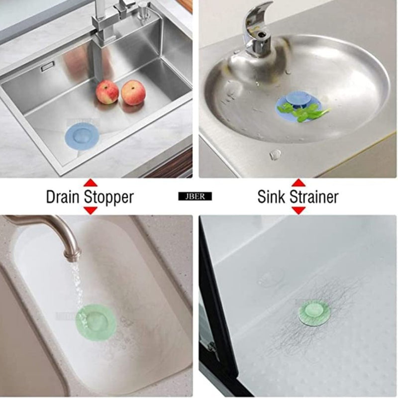 Shower Drain Stopper - Silicone Bathtub - Multi Colors - Cupindy