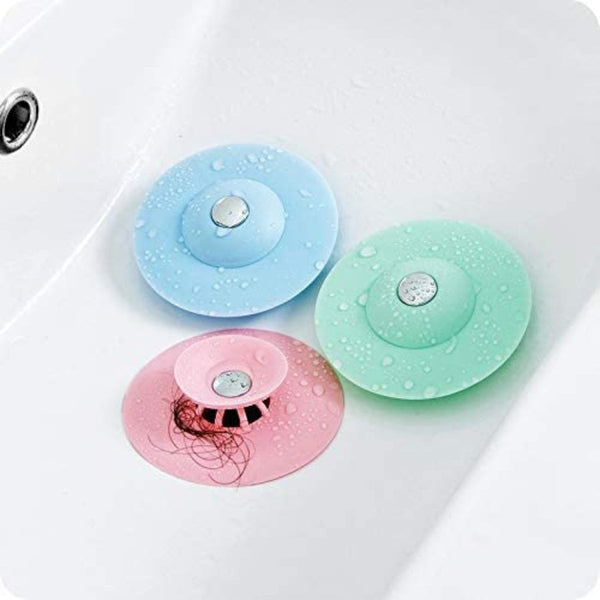 Shower Drain Stopper - Silicone Bathtub - Multi Colors - Cupindy