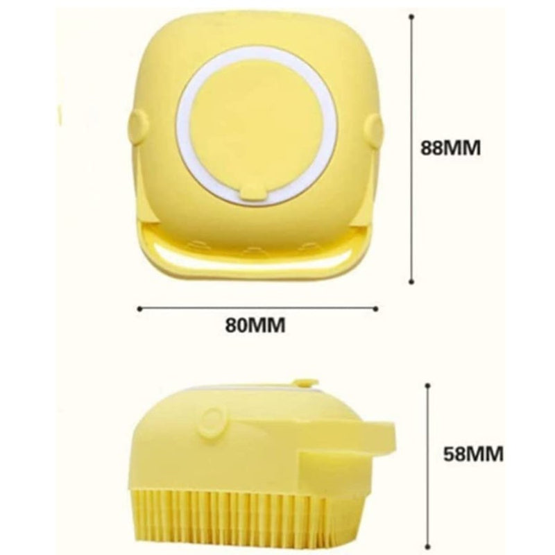 Silicone Body Bath Brush with Gel Dispenser - Multi Colors - Cupindy