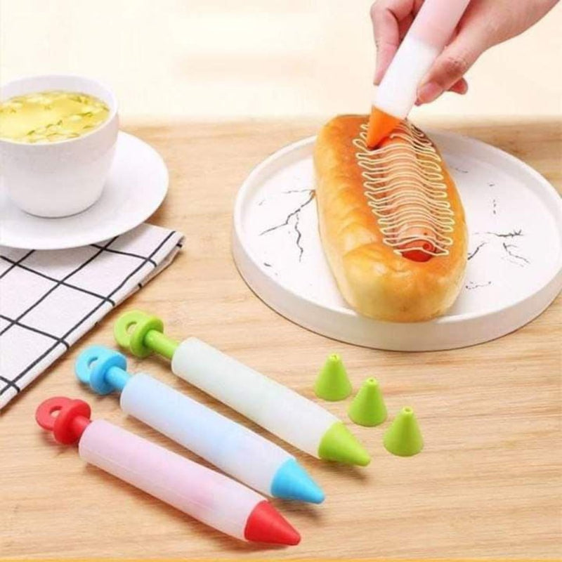 Silicone Decorating Pen - Multi Colors - Cupindy