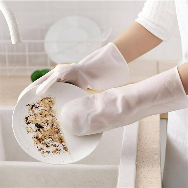 Silicone Dishwashing Gloves With Brush - Cupindy