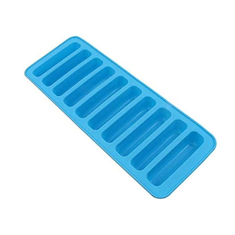 Silicone Ice Cube Mold With 10 Slots For Kitchen - Multi Colors - Cupindy