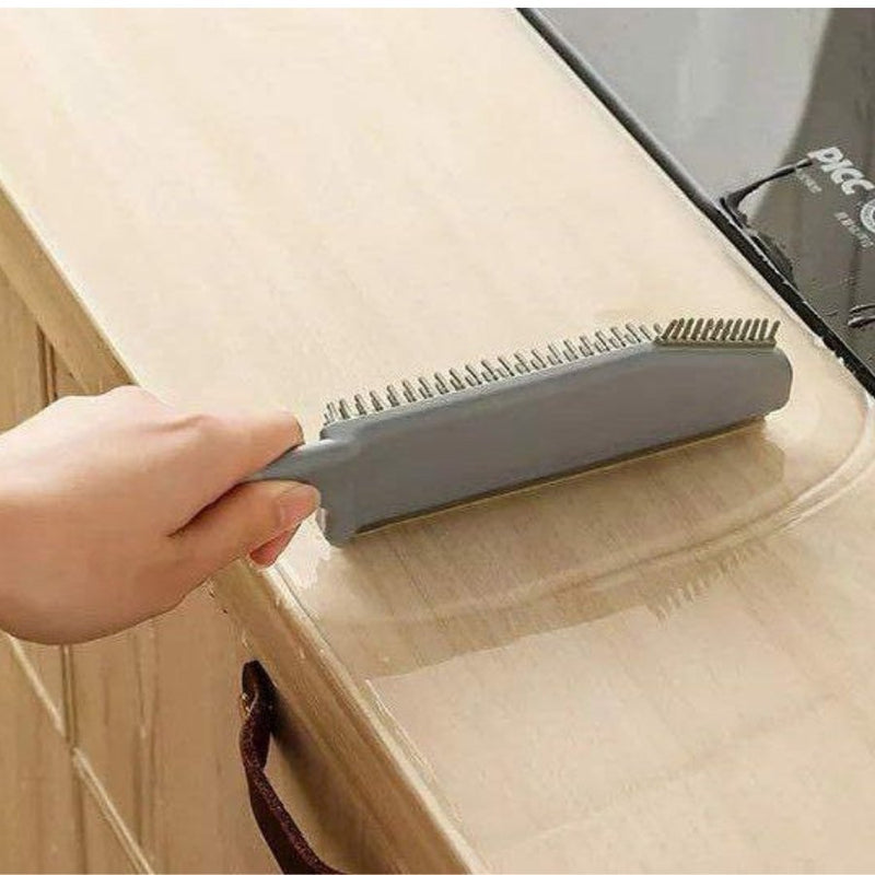 Silicone Kitchen Bathroom Door Gap Cleaning Brush Floor Window Cleaning Tool 3 in 1 Multi-Functional - Cupindy