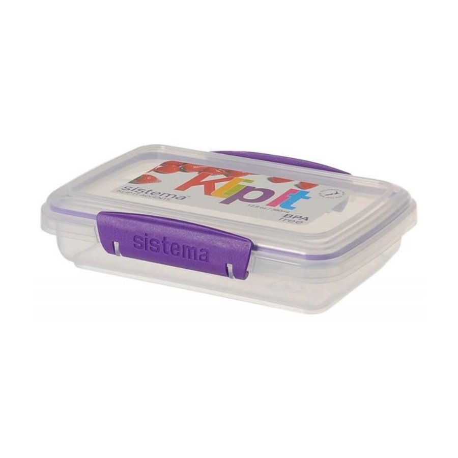 Sistema Klip It Rectangular Food Container - 380 ml - Multi Colors - Cupindy