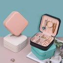 Small Faux Leather Travel Jewelry Box Organizer - Cupindy