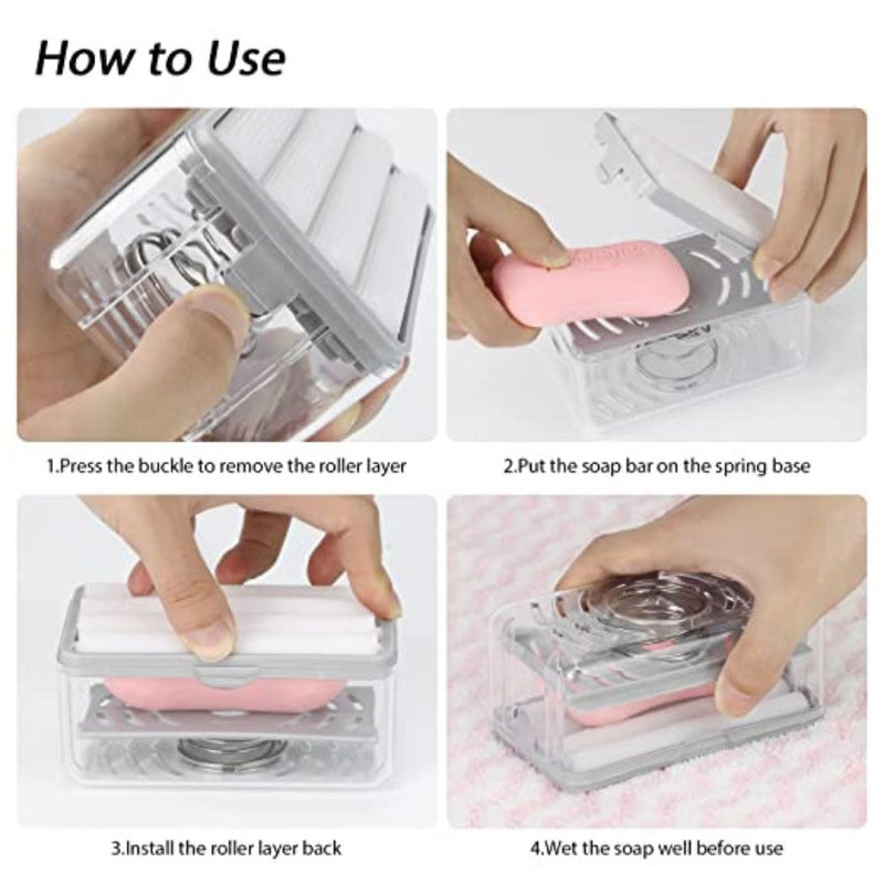 Soap Box Cleaner Soap Cleaning Storage Foaming Box