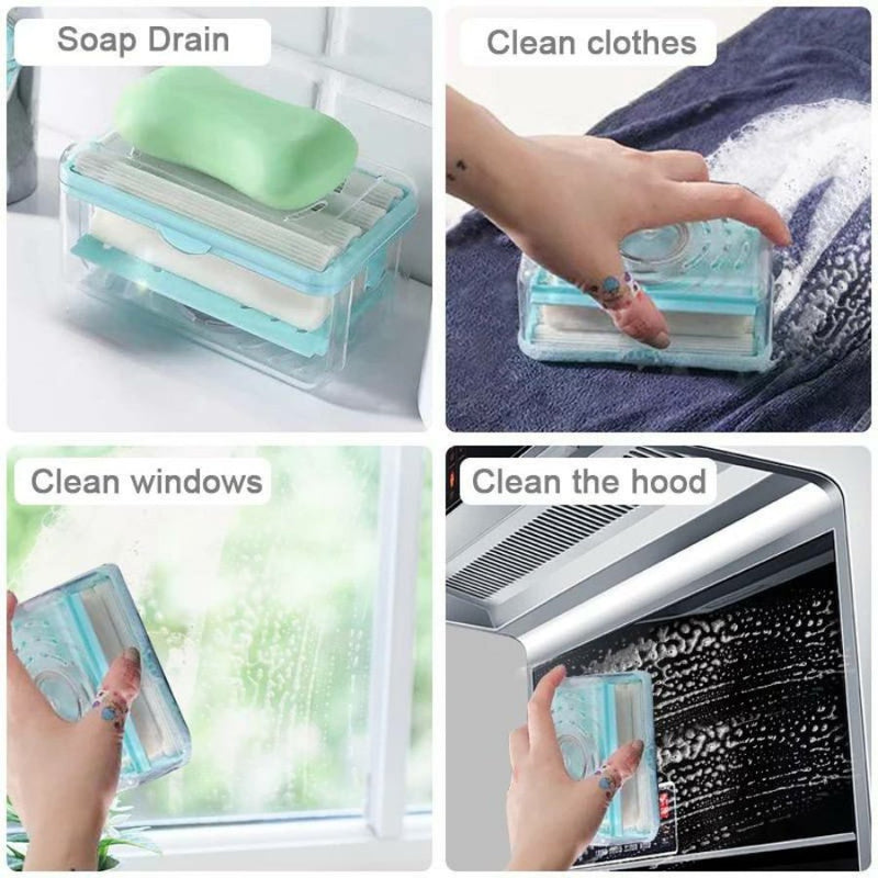 Soap Box Cleaner Soap Cleaning Storage Foaming Box