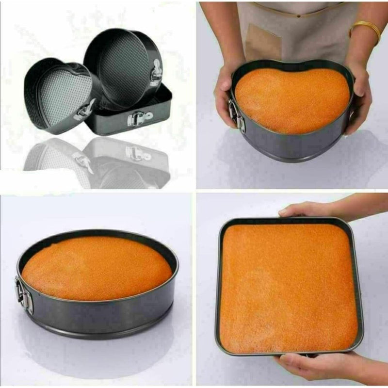 Springform Cake Pans, 3 Pcs Nonstick Cake Pan Set - Cupindy