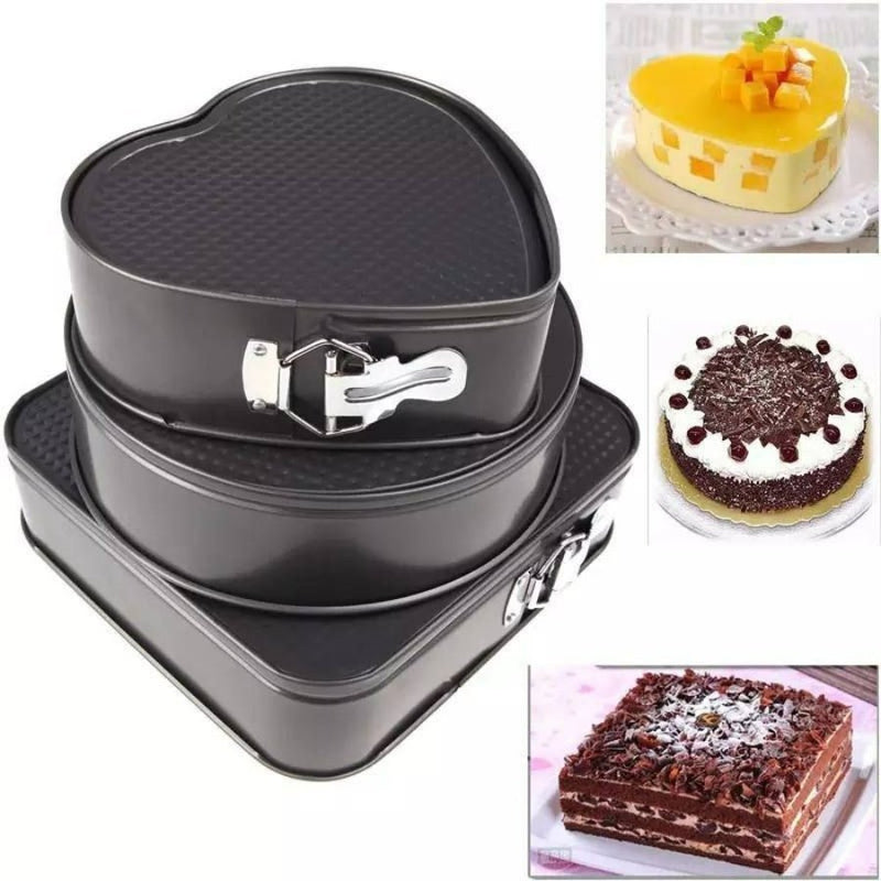 Springform Cake Pans, 3 Pcs Nonstick Cake Pan Set - Cupindy