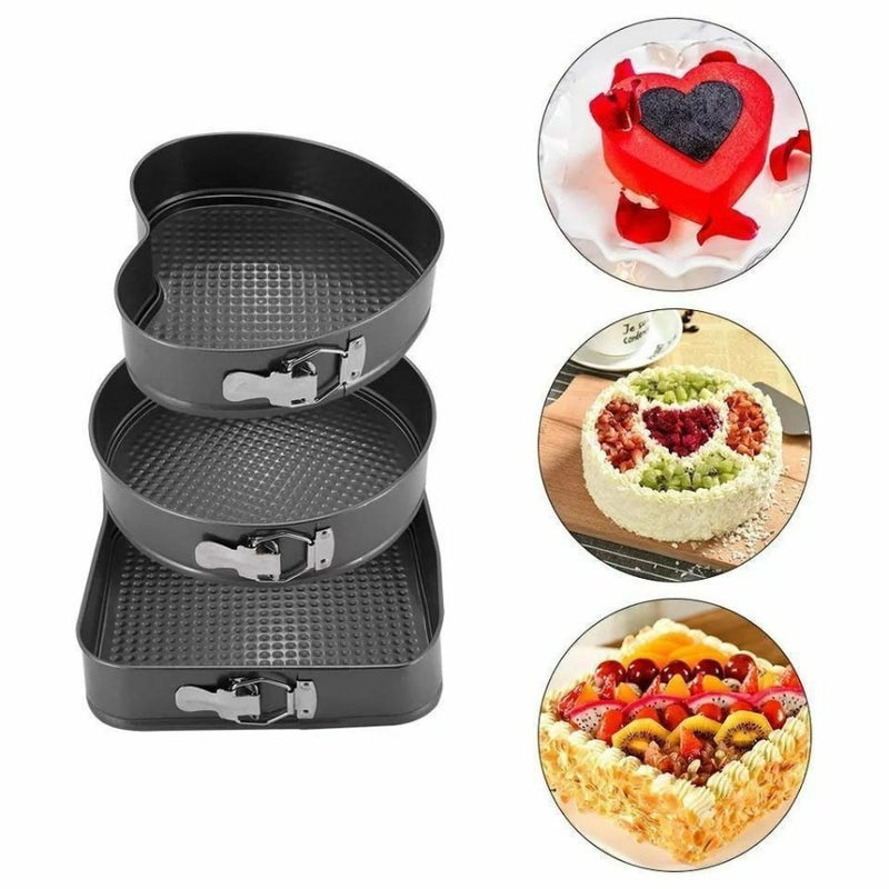 Springform Cake Pans, 3 Pcs Nonstick Cake Pan Set - Cupindy