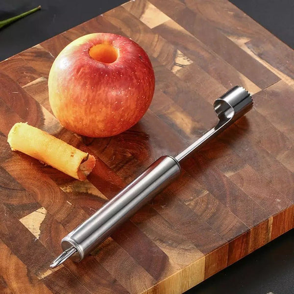Stainless Steel Apple Corer, Silver - Cupindy