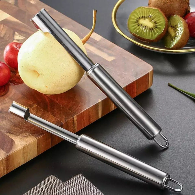 Stainless Steel Apple Corer, Silver - Cupindy