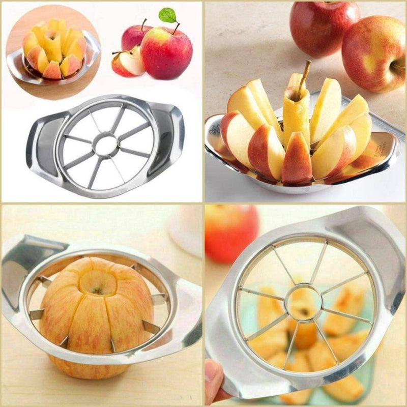 Stainless Steel Apple Corer & Slicer (Silver) - Cupindy